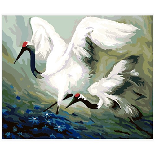 YIKEE decorative canvas oil painting by numbers,diy painting by numbers Fairies