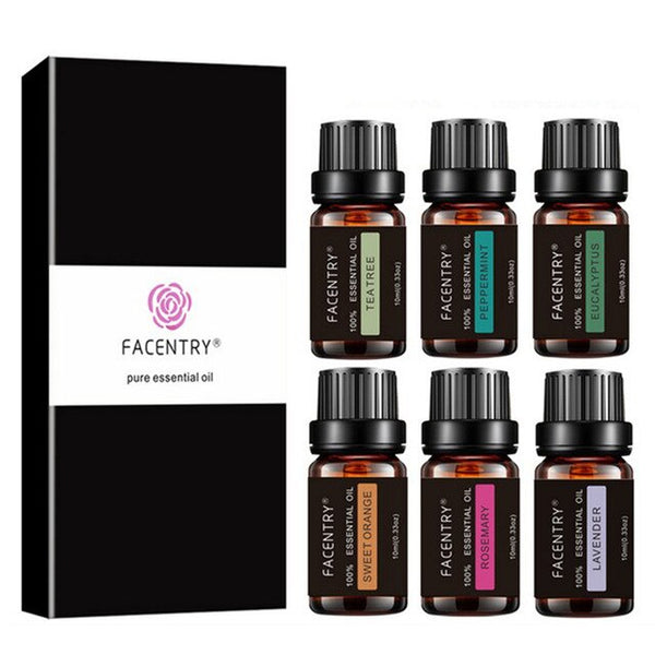 6Pcs 10ml Humidifier Aroma Essential Oils Kit Lavender Massage SPA Water Soluble Essential Oil good sleep and pain relief