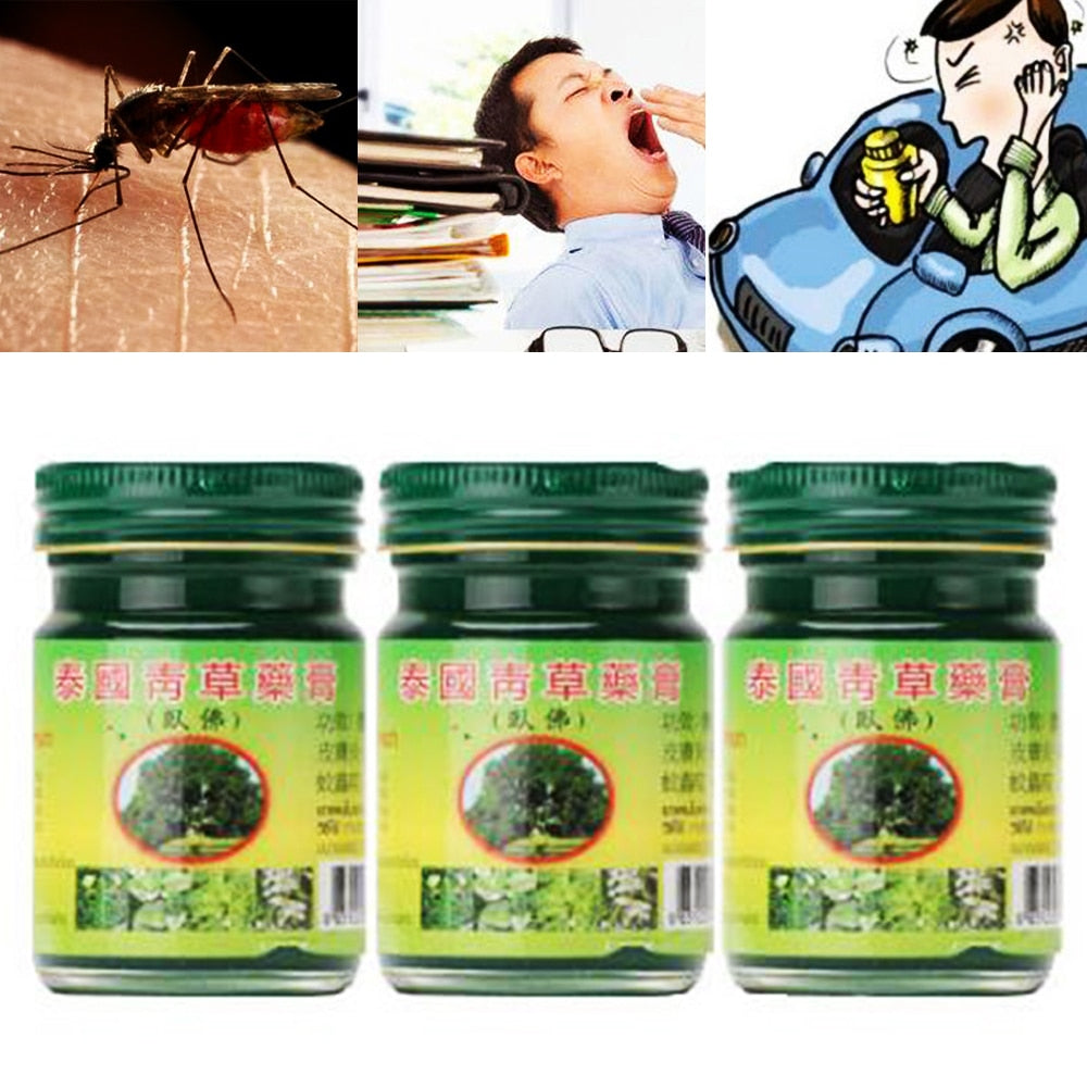 50gThailand Tiger Herbal Balm Pain Ointment Oil Refresh Brain Tiger Balm Drive Out Mosquito Relieve Itching Pain Relieving D067