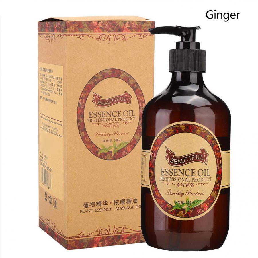 Ginger Essential Oil Skin Nourishing Moisturizing Muscle Pain Relief Massage Oil 500ml