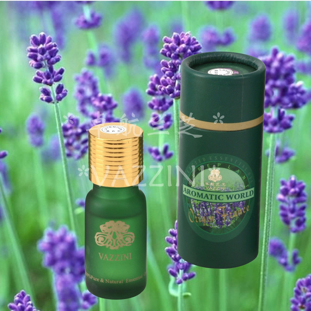 Vazzini Lavender Pure Essential Oil-Balance oil secretion/Acne/Relieve muscle pain/Mind soothe/calm&balance emotion(D6-1) 30ml