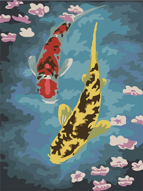 YIKEE decorative canvas oil painting by numbers,diy painting by numbers Fairies