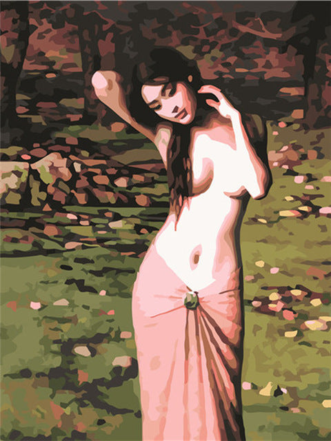 YIKEE decorative canvas oil painting by numbers,diy painting by numbers Fairies