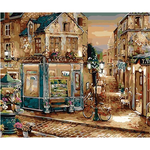 YIKEE decorative canvas oil painting by numbers,diy painting by numbers Fairies