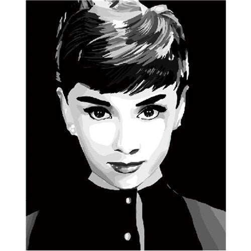 YIKEE decorative canvas oil painting by numbers,diy painting by numbers Fairies