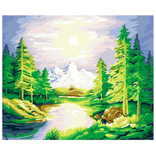 YIKEE decorative canvas oil painting by numbers,diy painting by numbers Fairies