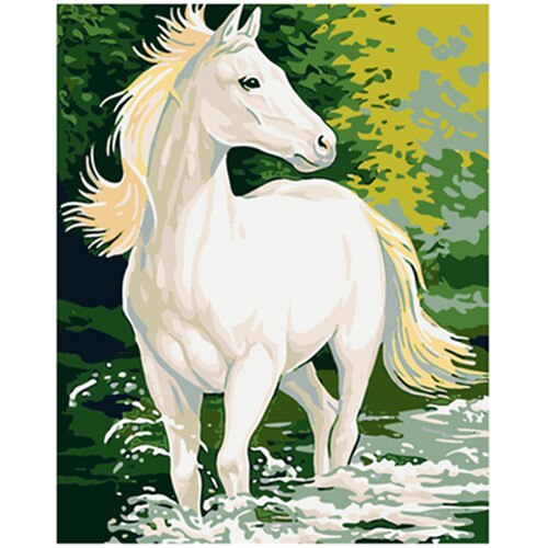 YIKEE decorative canvas oil painting by numbers,diy painting by numbers Fairies