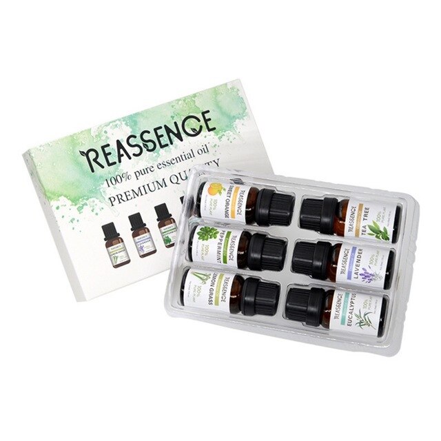 6pcs/set Aromatherapy Essential Oil Stress Pain Relief Nourishing Skin Body Massage Oil Kit Unilateral Sleep Oil Set